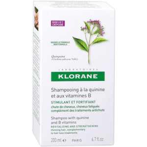 Клоран шампунь хинин +  вит.в 200мл. [klorane]