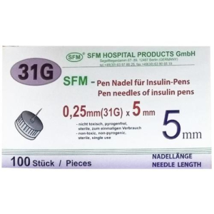 Сфм игла для шприц-ручек №100 31g 0,25 х5мм