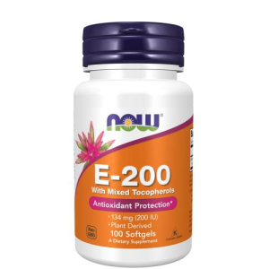 Нау фудс натуральный витамин е капсулы 600мг №100 бад