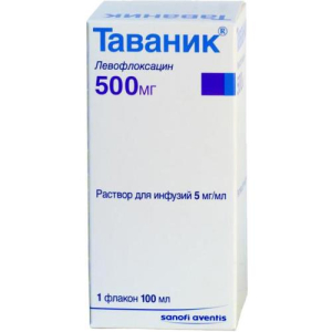 Таваник раствор для инфузий 0,5% 100мл