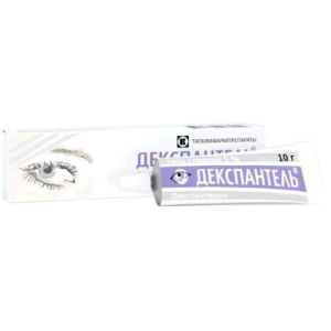 Декспантель гель глазной 5% 10г