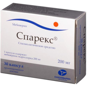 Спарекс капсулы с пролонгированным высвобождением 200мг №30 Спарекс капсулы с пролонгированным высвобождением 200мг №30