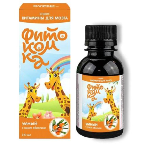 Фитокомка умный малыш сироп  100мл с соком облепихи