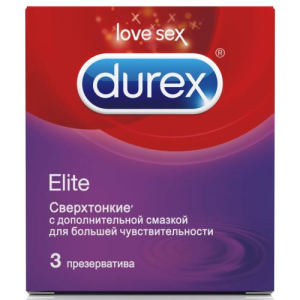 Дюрекс презервативы №3 элит эмоджи