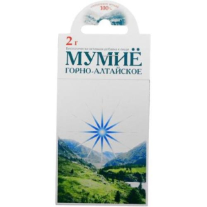 Мумие горно-алтайское 2г. /травы алтая/ Мумие горно-алтайское 2г. /травы алтая/