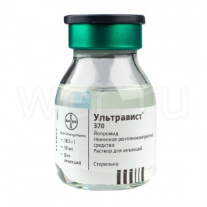Ультравист раствор для инъекций 370мг йода/мл 50мл №1
