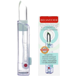 Бельведер помада для губ 4,5г защитно-увлажн. алоэ + ромашка + а-бисаболол