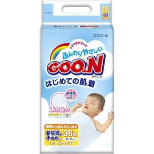 Гун подгузник 1,8-3кг д/новорожд. р.xxs  №36 [goon]