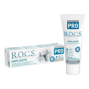 Рокс про зубная паста 74г implants