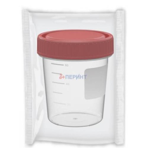 Перинт контейнер для анализов 60мл стер. без ложки
