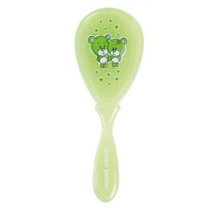 Канпол щетка- расческа для волос мягкая зеленая