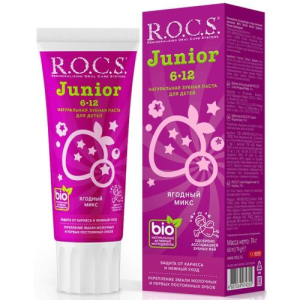 Рокс джуниор зубная паста 74г ягодный микс 6-12лет