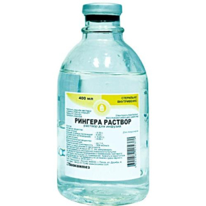 Рингера раствор раствор для инфузий 400мл №1