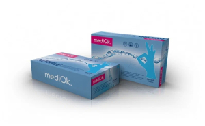 Медиок перчатки смотровые нитриловые нестерильные неопудренные 1 пара р s голубые