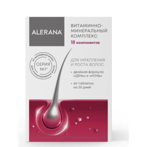 Алерана таблетки №60 витам-минер комплекс формула день-ночь бад