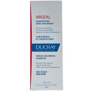 Дюкрэ аржеаль шампунь 200мл себоабсорб д/жирн волос