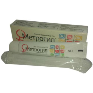 Метрогил гель вагинальный 1% 30г в комплекте с аппликаторами/Юник