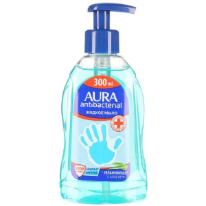 Аура антибактериал мыло жидкое 300мл алоэ