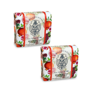 Ла флорентина мыло туалетное 106г твердое гранат + красный виноград