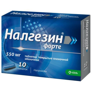 Налгезин форте таблетки покрытые пленочной оболочкой 550мг №10