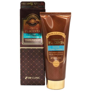 3w клиник плацента пенка для умывания 180мл премиум омолаж