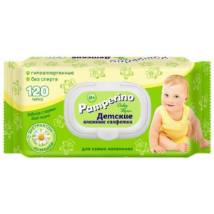 Памперино салфетки влажные для детей №120 ромашка