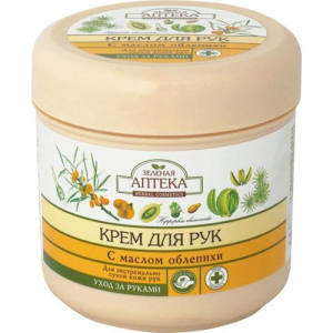 Эльфа зеленая аптека крем для рук и ногтей 300мл д/экстрем. сухой кожи облепиха