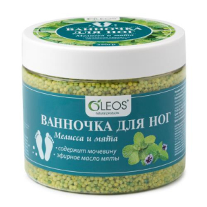 Олеос ванночка для ног 350г мелисса мята