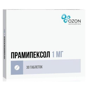 Прамипексол таблетки 1мг №30