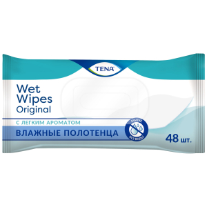Тена вет вайп полотенца влажные №48 оригинал
