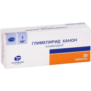 Глимепирид канон таблетки 1мг №30