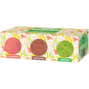 Олеос набор 110гх3 шаров бурлящих д/ванн клубника/шоколад/тархун