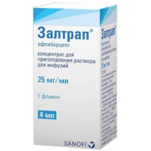 Залтрап концентрат для приготовления раствора для инфузий 25мг/мл 4мл №1 
