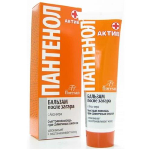 Флоресан пантенол бальзам после загара 100мл актив быстрая помощь п/ожогах алоэ вера (ф-313)