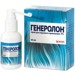 Генеролон спрей для наружного применения 5% 60мл №1 /в комплекте с мерными насосами и насадками для распыления/