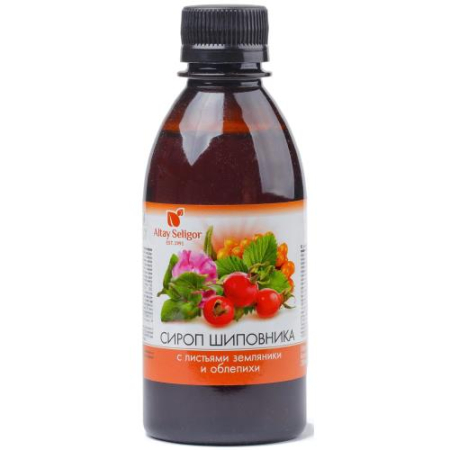 Алтай-селигор сироп 250мл шиповника облепиха + земляника