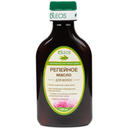 Олеос репейное масло 100мл чайн. дерев.