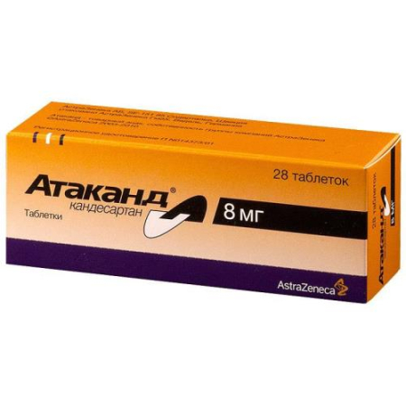 Атаканд таблетки 8мг №28 