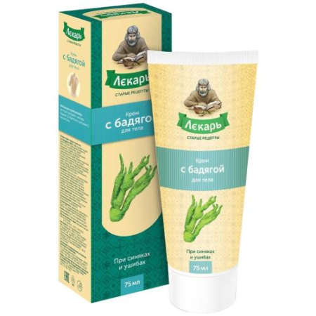 Лекарь крем для тела 75мл с бадягой