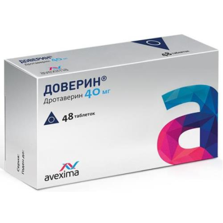 Доверин таблетки 40мг №48