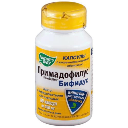 Примадофилус бифидус капсулы 290мг №90
