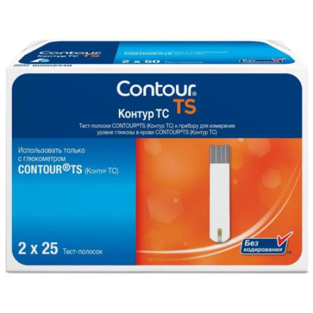 Контур тс тест-полоска №25х2