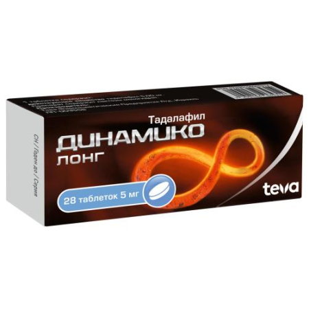 Динамико лонг таблетки покрытые пленочной оболочкой 5мг №28/тева