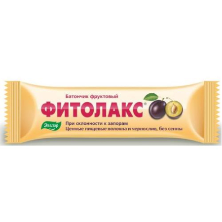 Эвалар фитолакс фруктовый батончик 50г