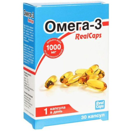 Реалкапс омега-3 капсулы 1400мг №30