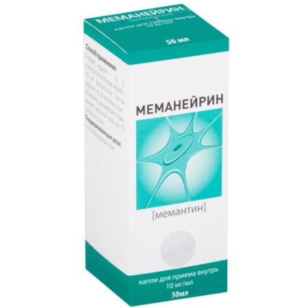Меманейрин капли для приема внутрь 10мг/мл 50мл