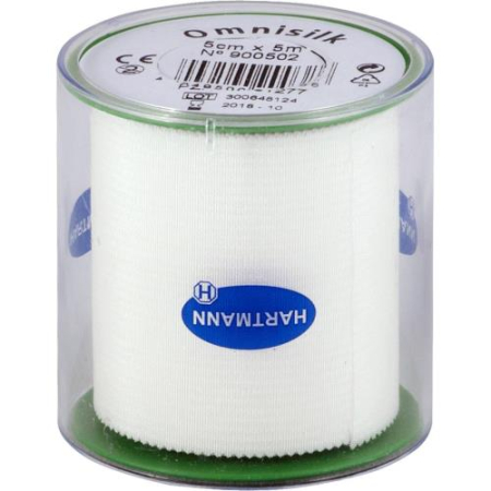 Омнисилк пластырь 5смх5м шелк белый /арт.900502/