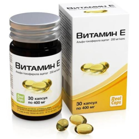 Реалкапс витамин е капсулы 400мг №30 бад