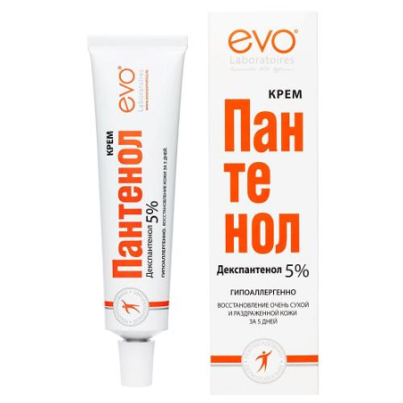 Эво пантенол крем 46мл 5% универсал. восстан. кожи