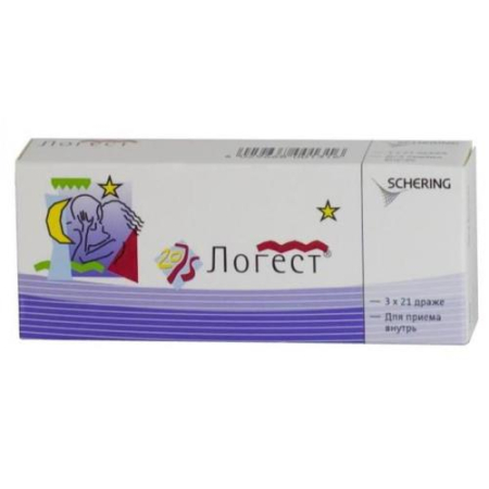 Логест таблетки покрытые оболочкой 75 мкг + 20 мкг №63